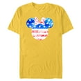 thumbnail image 1 of Disney Minnie Mouse American Flag Tie Dye - Short Sleeve Blended T-Shirt for Adults - Customized-Yellow, 1 of 5