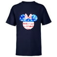 thumbnail image 1 of Disney Minnie Mouse American Flag Tie Dye - Short Sleeve T-Shirt for Kids - Customized-Navy, 1 of 5