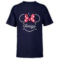 thumbnail image 1 of Disney Minnie Mouse Amiga Head Icon Magic Friend Spanish- Short Sleeve T-Shirt for Kids - Customized-Navy, 1 of 5