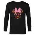thumbnail image 1 of Disney Minnie Mouse August Birth Month Birthstone & Flowers - Long Sleeve T-Shirt for Men - Customized-Black, 1 of 5