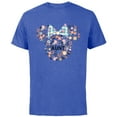 thumbnail image 1 of Disney Minnie Mouse Aunt Family Icon Flowers Mother’s Day - Short Sleeve Cotton T-Shirt for Adults - Customized-Royal Heather, 1 of 5
