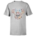 thumbnail image 1 of Disney Minnie Mouse Aunt Family Icon Flowers Mother’s Day - Short Sleeve T-Shirt for Kids - Customized-Athletic Heather, 1 of 5