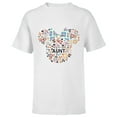 thumbnail image 1 of Disney Minnie Mouse Aunt Family Icon Flowers Mother’s Day - Short Sleeve T-Shirt for Kids - Customized-White, 1 of 5