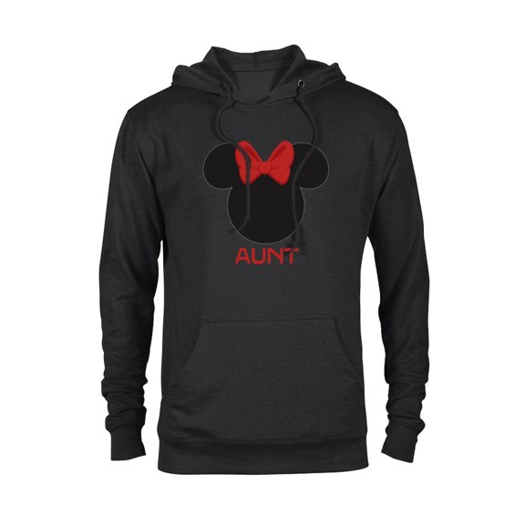 Disney Minnie Mouse Aunt Family Red Bow Family Mother’s Day - Pullover Hoodie for Adults - Customized-Black