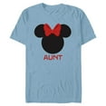 thumbnail image 1 of Disney Minnie Mouse Aunt Family Red Bow Family Mother’s Day - Short Sleeve Blended T-Shirt for Adults - Customized-Ocean Blue, 1 of 5