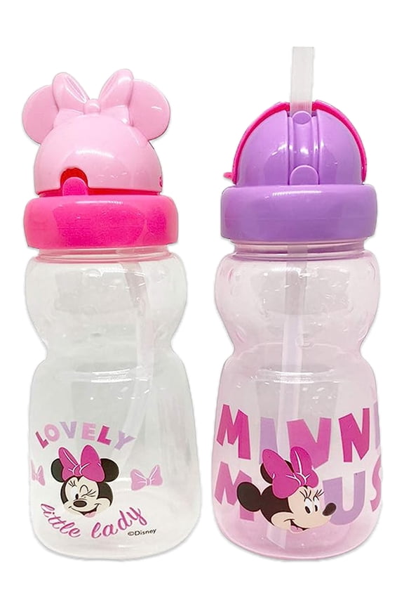 Disney Minnie Mouse Baby Girls' 2-Pack 11 Oz. Straw Sipper Cups - pink/multi, one size
