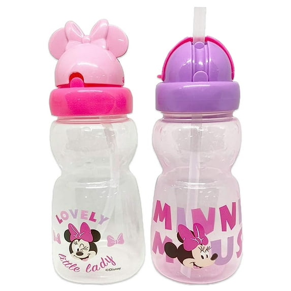 Disney Minnie Mouse Baby Girls' 2-Pack 11 Oz. Straw Sipper Cups - pink/multi, one size