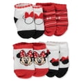 thumbnail image 1 of Disney Minnie Mouse Baby Girls' 4-Pack Bootie Socks - red/multi, 0 - 12 months, 1 of 2