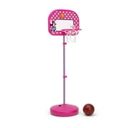 Disney Minnie Mouse Basketball Hoop Set by Delta Children - Includes Hoop, Ball and Pump, Pink
