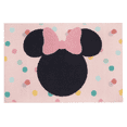 thumbnail image 1 of Disney Minnie Mouse Bath Rug, Plush Polyester, Pink Polka Dots, 20 x 30 inches Bathroom Mat, 1 of 8