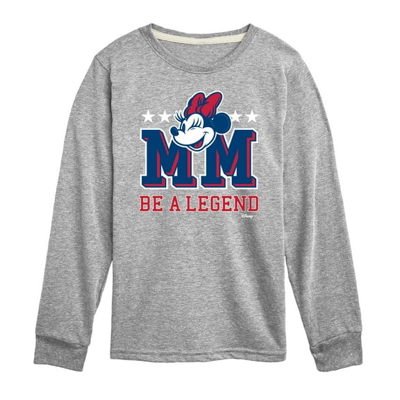 Disney - Minnie Mouse - Be A Legend - Youth Long Sleeve Graphic T-Shirt