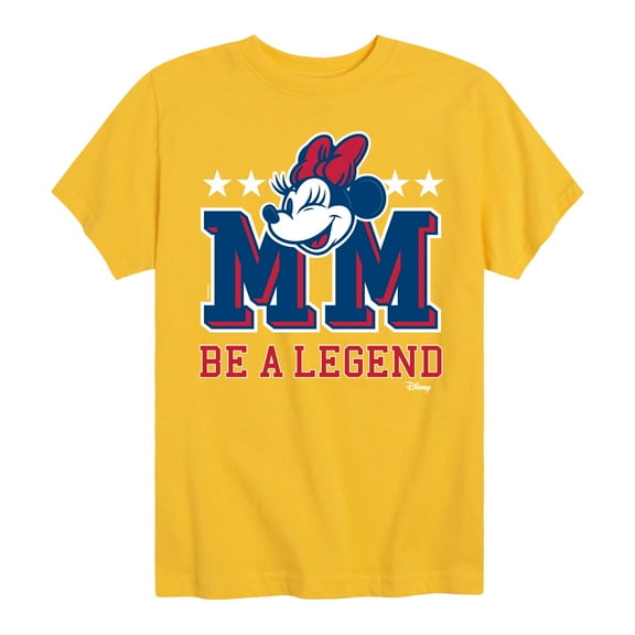 Disney - Minnie Mouse - Be A Legend - Youth Short Sleeve Graphic T-Shirt