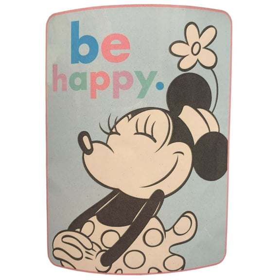 Disney Minnie Mouse Be Happy Extra Soft PLUSH Blanket 46'' x 60''