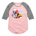 thumbnail image 1 of Disney - Minnie Mouse - Beach Day, Lazy Days - Toddler & Youth Girls Raglan Graphic T-Shirt, 1 of 4