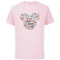 thumbnail image 1 of Disney Minnie Mouse Best Mom Ever Icon Flowers Mother’s Day - Short Sleeve Cotton T-Shirt for Adults - Customized-Soft Pink, 1 of 5