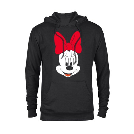 Disney Minnie Mouse Big Face - Pullover Hoodie for Adults -Customized-Black