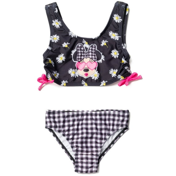 Disney Minnie Mouse Big Girls Bikini Top and Bottom Toddler to Big Kid