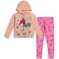 thumbnail image 1 of Disney Minnie Mouse Big Girls Sequin Pullover Fleece Hoodie and Leggings Outfit Set Little Kid to Big Kid, 1 of 5