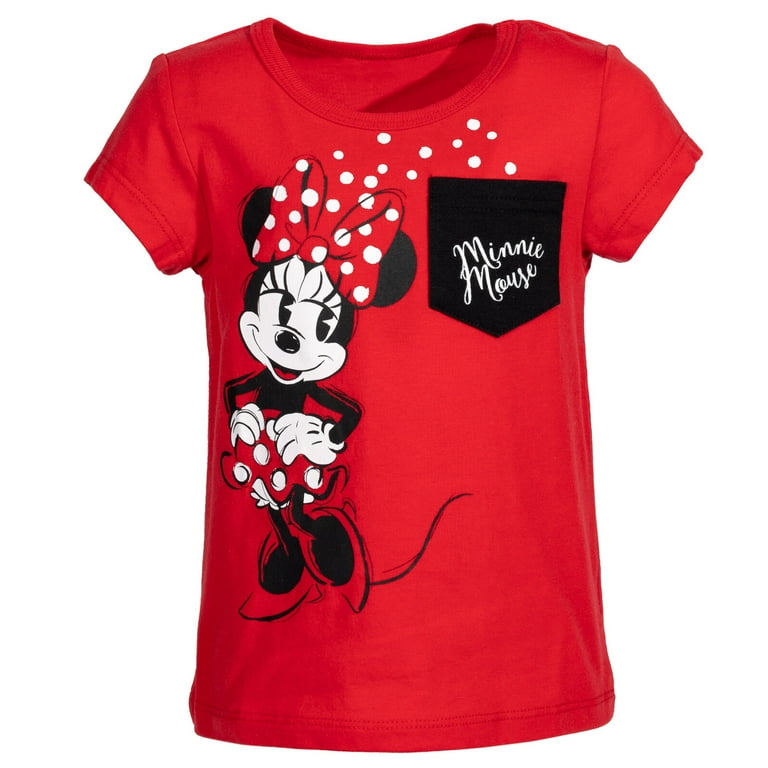 Disney Minnie Mouse Big Girls T Shirt Toddler to Big Kid