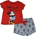 thumbnail image 1 of Disney Minnie Mouse Big Girls T-Shirt and Shorts Outfit Set Infant to Big Kid, 1 of 5
