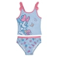thumbnail image 1 of Disney Minnie Mouse Big Girls' 2-Piece Swimwear Bathing Suit Set Minnie Sky Blue, 1 of 5