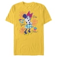 thumbnail image 1 of Disney Minnie Mouse Birthday Doodles One Year Cuter - Short Sleeve Blended T-Shirt for Adults - Customized-Yellow, 1 of 5