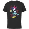 thumbnail image 1 of Disney Minnie Mouse Birthday Doodles One Year Cuter - Short Sleeve Cotton T-Shirt for Adults - Customized-Black, 1 of 5