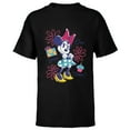 thumbnail image 1 of Disney Minnie Mouse Birthday Doodles One Year Cuter - Short Sleeve T-Shirt for Kids - Customized-Black, 1 of 5