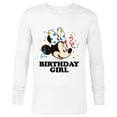 thumbnail image 1 of Disney Minnie Mouse Birthday Girl - Long Sleeve T-Shirt for Men -Customized-White, 1 of 5