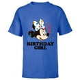 thumbnail image 1 of Disney Minnie Mouse Birthday Girl - Short Sleeve T-Shirt for Kids -Customized-Royal, 1 of 5