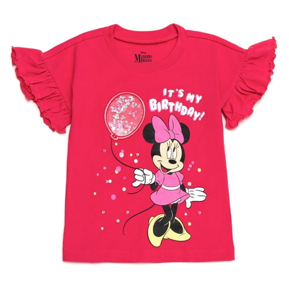 Disney Minnie Mouse Birthday T-Shirt Toddler to Big Kid