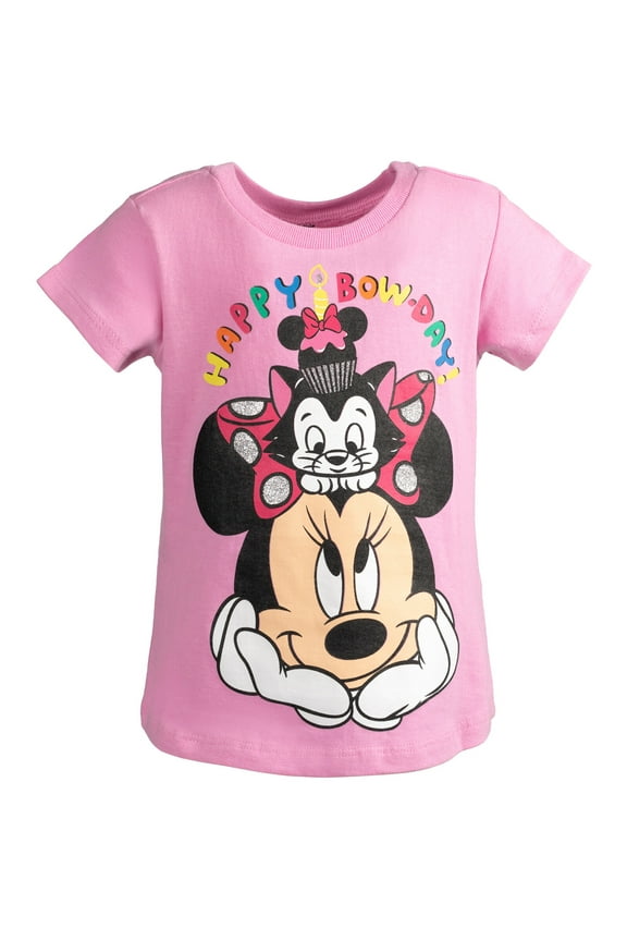 Minnie Mouse Birthday Toddler Girls T-Shirt Toddler to Big Kid