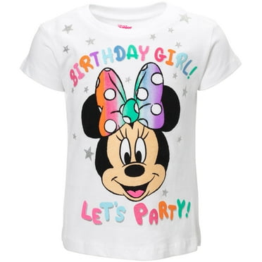 Disney Minnie Mouse Birthday Toddler Girls T-Shirt