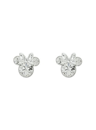 Minnie Mouse Birthstone Earrings 10K Gold Stud