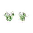 thumbnail image 1 of Disney Minnie Mouse Birthstone Sterling Silver Crystal Stud Earrings-More Colors, 1 of 4