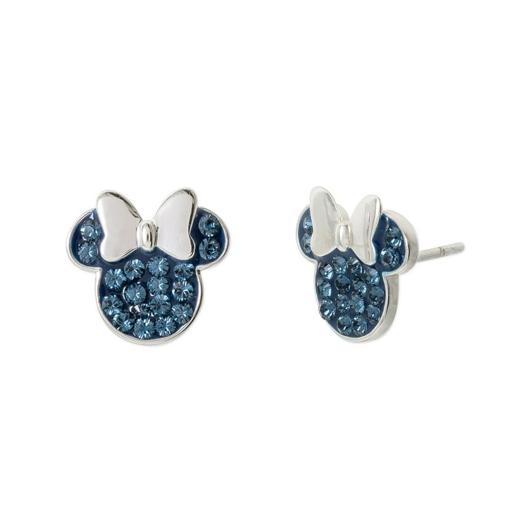 Minnie mouse icon diamond earrings top