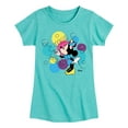 thumbnail image 1 of Disney - Minnie Mouse Blowing Bubbles Everywhere - Toddler & Youth Girls Short Sleeve Graphic T-Shirt, 1 of 5