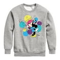 thumbnail image 1 of Disney - Minnie Mouse Blowing Bubbles Everywhere - Youth Crewneck Fleece Sweatshirt, 1 of 5