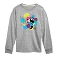 thumbnail image 1 of Disney - Minnie Mouse Blowing Bubbles Everywhere - Youth Long Sleeve Graphic T-Shirt, 1 of 5