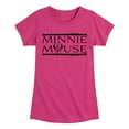 thumbnail image 1 of Disney - Minnie Mouse - Bold & Big Letters - Toddler & Youth Girls Short Sleeve Graphic T-Shirt, 1 of 4