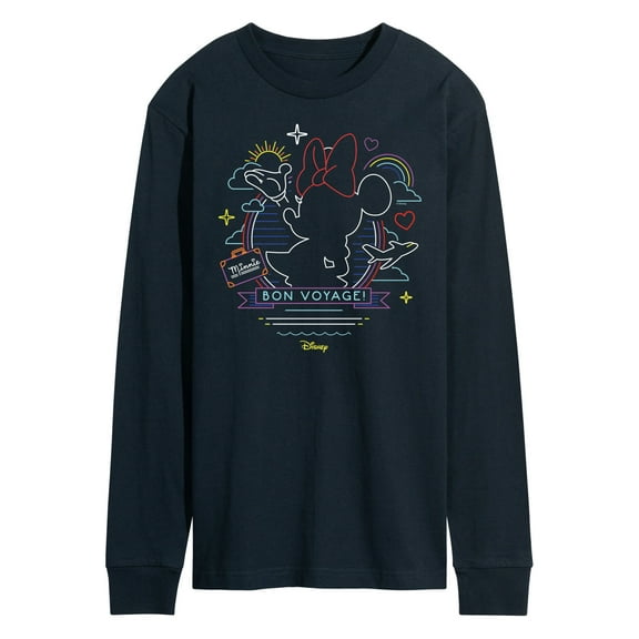 Disney - Minnie Mouse - Bon Voyage on the Cruise - Men's Long Sleeve T-Shirt