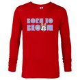 thumbnail image 1 of Disney Minnie Mouse Born to Bloom Springtime Flowers Retro - Long Sleeve T-Shirt for Men - Customized-New Red, 1 of 5