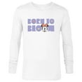thumbnail image 1 of Disney Minnie Mouse Born to Bloom Springtime Flowers Retro - Long Sleeve T-Shirt for Men - Customized-White, 1 of 5