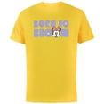 thumbnail image 1 of Disney Minnie Mouse Born to Bloom Springtime Flowers Retro - Short Sleeve Cotton T-Shirt for Adults - Customized-Yellow, 1 of 5