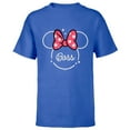 thumbnail image 1 of Disney Minnie Mouse Boss Head Icon Magic Employer Gift- Short Sleeve T-Shirt for Kids - Customized-Royal, 1 of 5