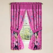 Disney Minnie Mouse Bowtique 2 Panels Drapes Set - 63 Inch Long - Girl Room Accessories