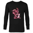 thumbnail image 1 of Disney Minnie Mouse Breast Cancer Awareness Month Doodle - Long Sleeve T-Shirt for Men - Customized-Black, 1 of 5