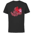 thumbnail image 1 of Disney Minnie Mouse Breast Cancer Awareness Silhouette - Short Sleeve Cotton T-Shirt for Adults - Customized-Black, 1 of 5