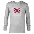 thumbnail image 1 of Disney Minnie Mouse Bride Head Icon Magic Wedding Honeymoon- Long Sleeve T-Shirt for Men - Customized-Athletic Heather, 1 of 5