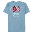 thumbnail image 1 of Disney Minnie Mouse Bride Head Icon Magic Wedding Honeymoon- Short Sleeve Blended T-Shirt for Adults - Customized-Ocean Blue, 1 of 5